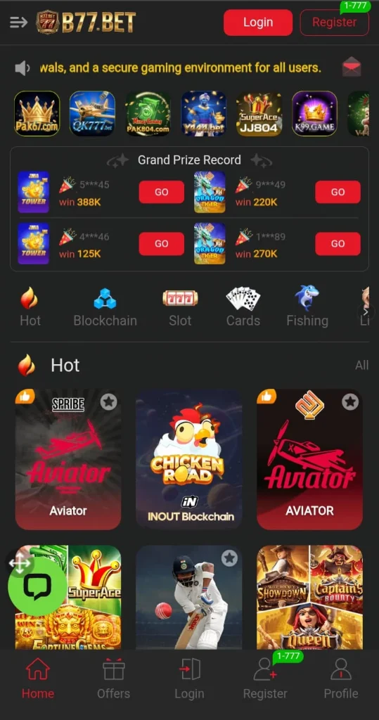 B77 Bet VIP Earning App