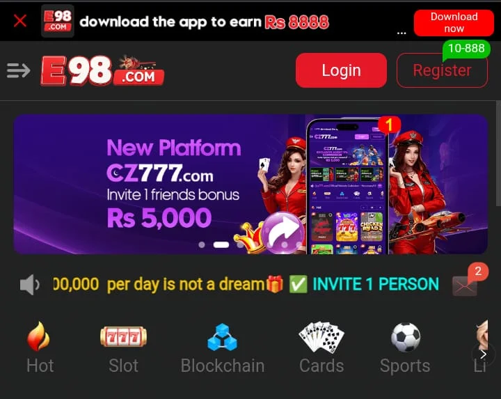 E98 Game Download APK