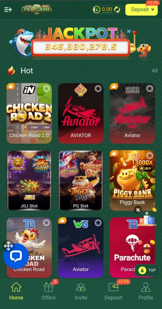 PK 8 Game online Earning App 2026